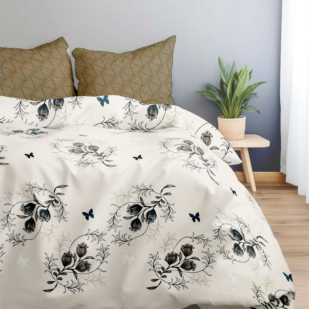 Bonafide Bedsheet – OOA 144 GSM Polyester King Size Set